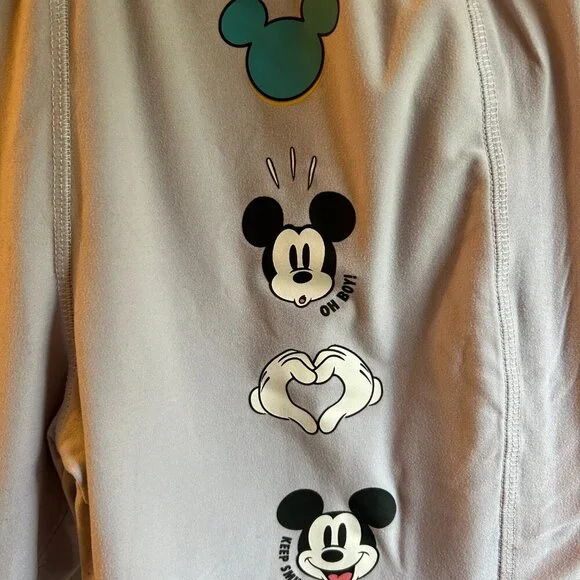 Disney Parks Mickey Mouse Purple Bike Shorts Size Large - Picture 2 of 8